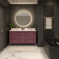 Alana Vanity Collection - Burgundy Red