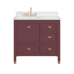 Alana Vanity Collection - Burgundy Red