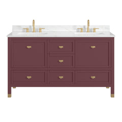 Alana Vanity Collection - Burgundy Red