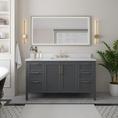 Luka Vanity Collection - Black Oak