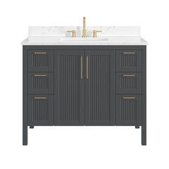 Luka Vanity Collection - Black Oak