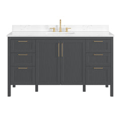 Luka Vanity Collection - Black Oak