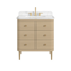 Serena Vanity Collection - Light Oak