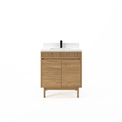 Kayla Vanity Collection - Natural Teak