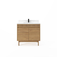 Kayla Vanity Collection - Natural Teak