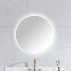 Luana Frameless Round LED Bathroom Mirror