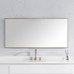 Sonoma 59 in. Bathroom Mirror with Stainless Steel Metal Frame